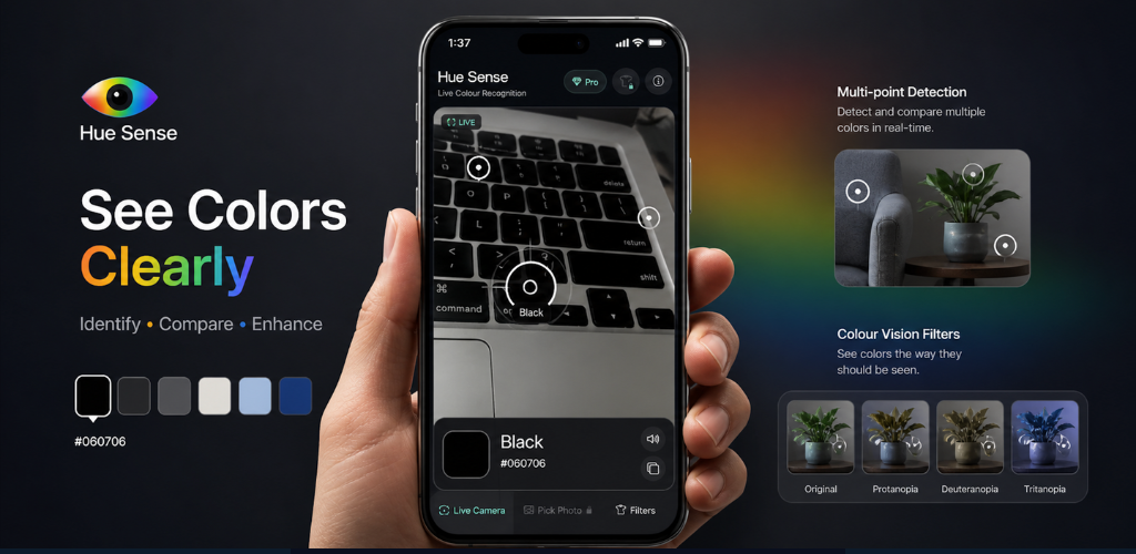 Hue Sense Color Blind App